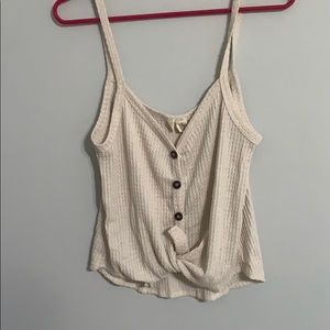 Button tied front tank top size medium